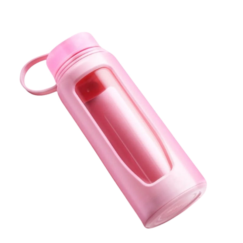 glass water bottle - Pink