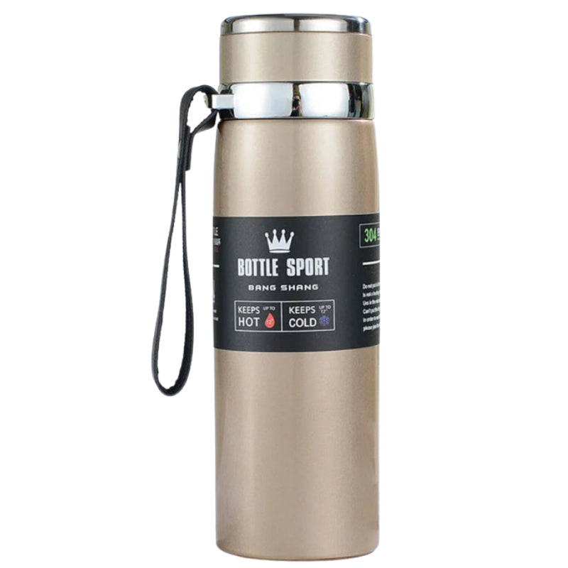 thermos with tea filter - Gold