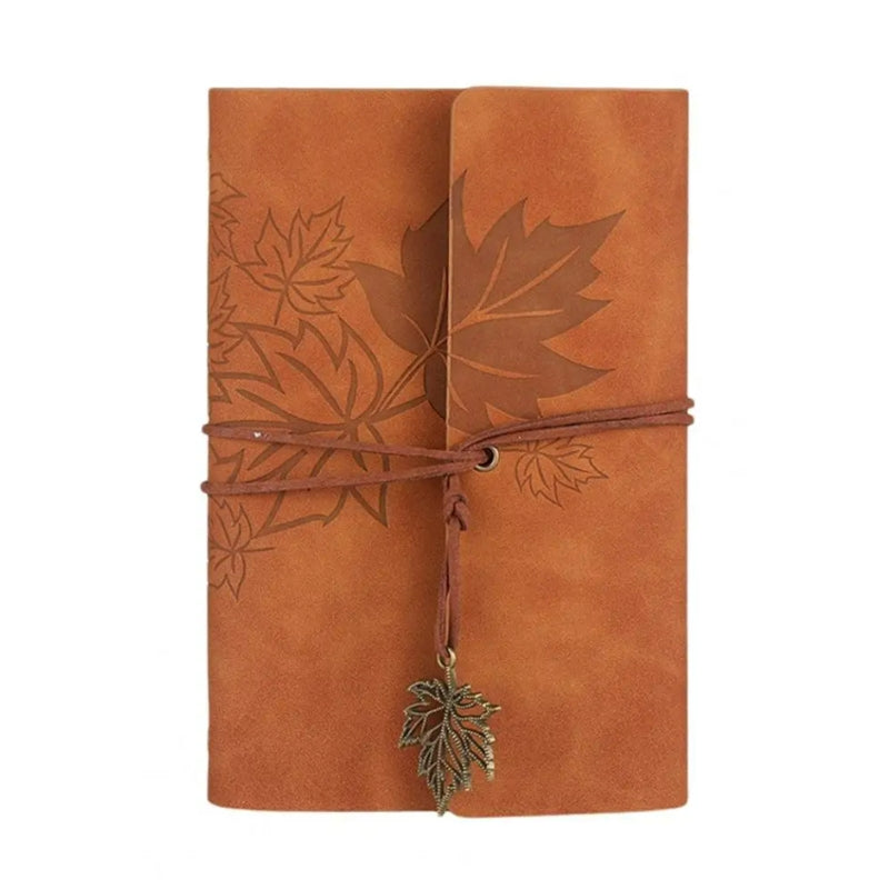 vintage travel notebook - Light Brown
