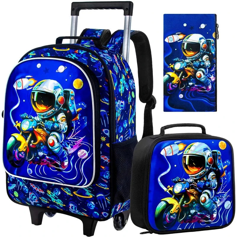 children's rolling travel backpack - Motorbike