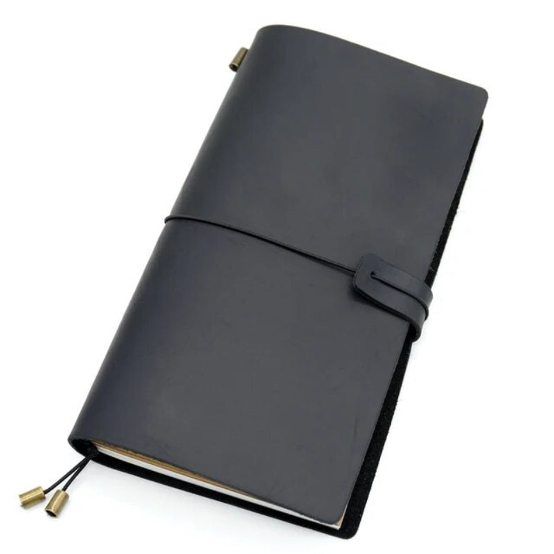 vintage note notebook - Black