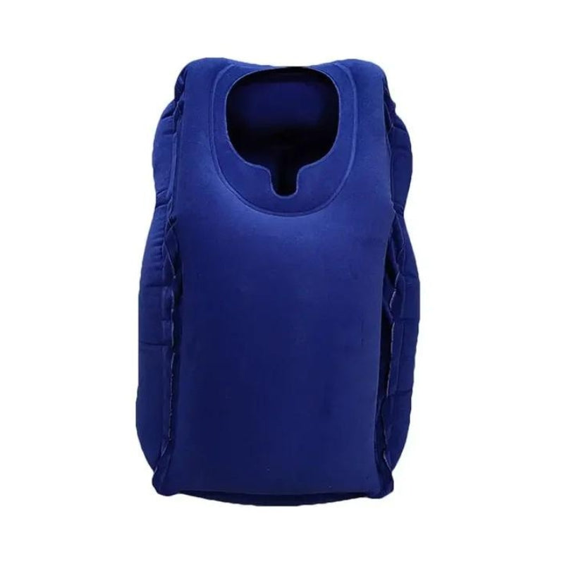 inflatable pillow for airplane - Blue