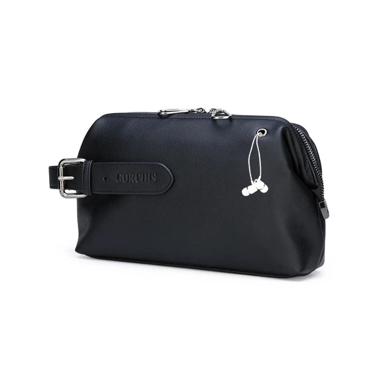 travel bag and toiletry pouch for men - Black