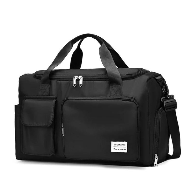 women's travel bag with shoe storage - Black