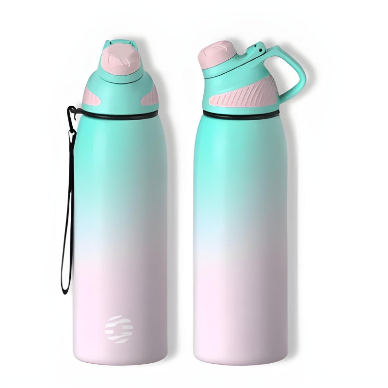 1l insulated bottle - Turquoise to Lavender Gradient - 1000 ml