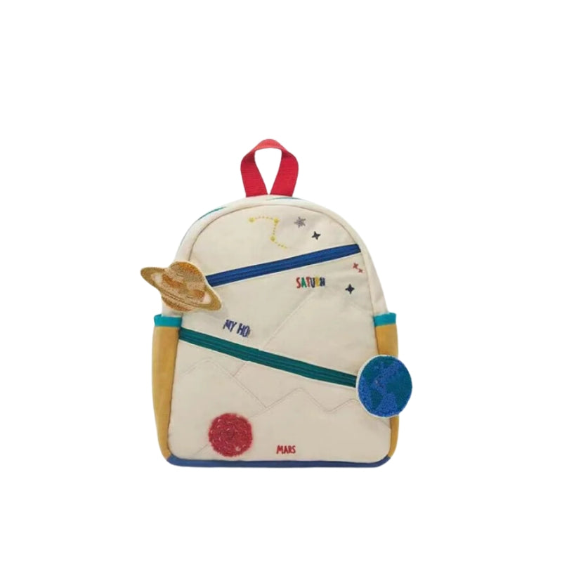 small children's backpack - Space Pattern