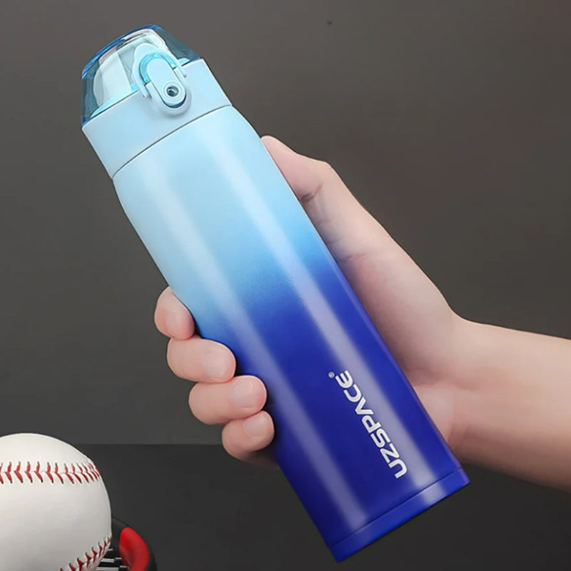 stainless steel water bottle - Sky Blue and Navy Blue