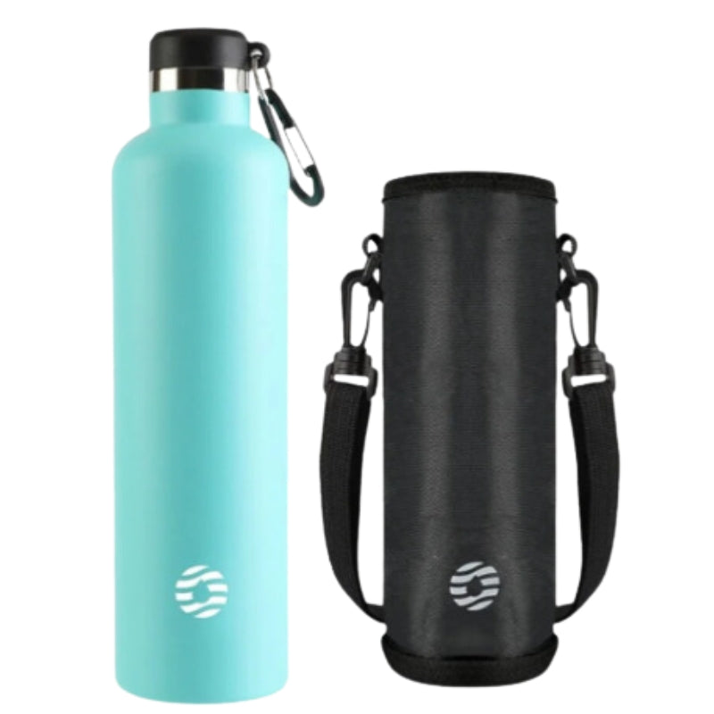 stainless steel insulated bottle - Turquoise - 1000 ml