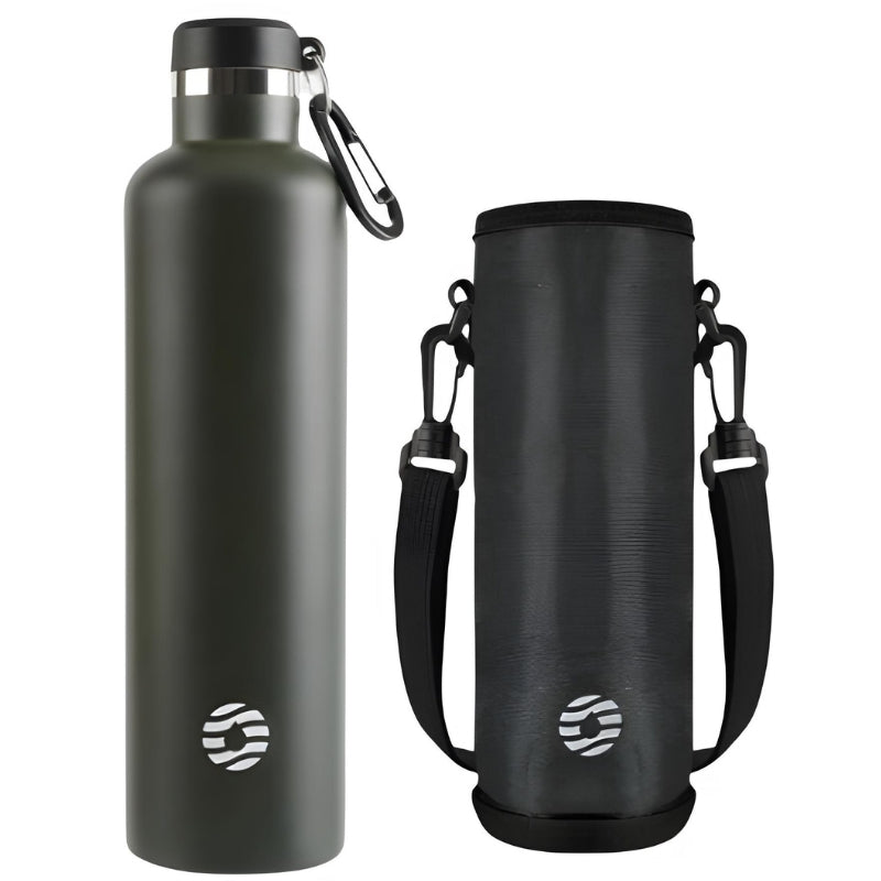 stainless steel insulated bottle - Green - 1000 ml