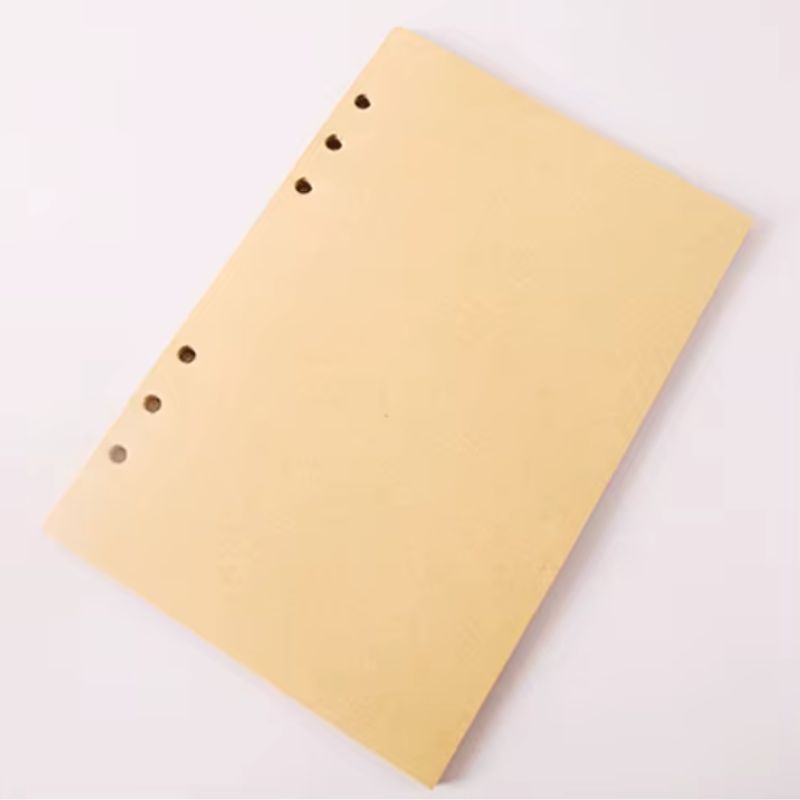 faux leather travel notebook cover - Perforated Leaves