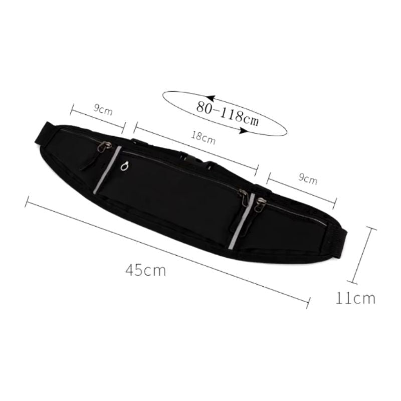 women's travel belt - Black