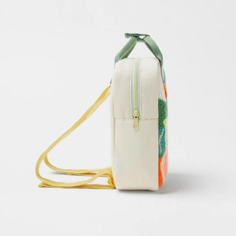 small backpack child side view zip closure - Multiple Patterns - Dinosaur Pattern - Space Pattern - Floral Pattern
