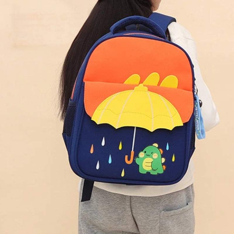 personalized child backpack close up pattern - Purple - Sky Blue - Pink - Navy Blue and Orange - Navy Blue and Sky Blue - Navy Blue and Green