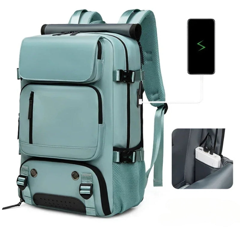 practical travel bag open compartment - Pink - Turquoise - Grey - Gray - Dark Grey - Dark Gray - Army Green - Pastel Green - Teal - Black - Lavender