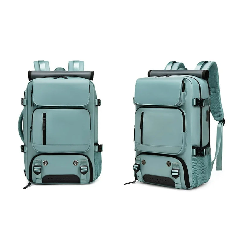 practical travel bag two different angles - Turquoise
