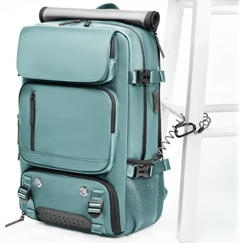 travel bag practical size close up zip closure - Pink - Turquoise - Grey - Gray - Dark Grey - Dark Gray - Army Green - Pastel Green - Teal - Black - Lavender