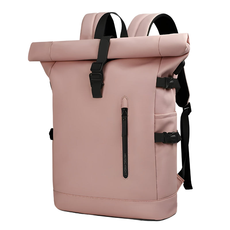 waterproof roll top backpack - Pink