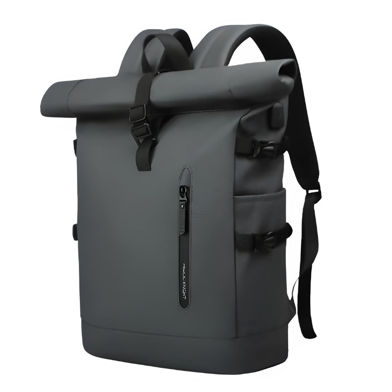 waterproof roll top backpack - Grey - Gray