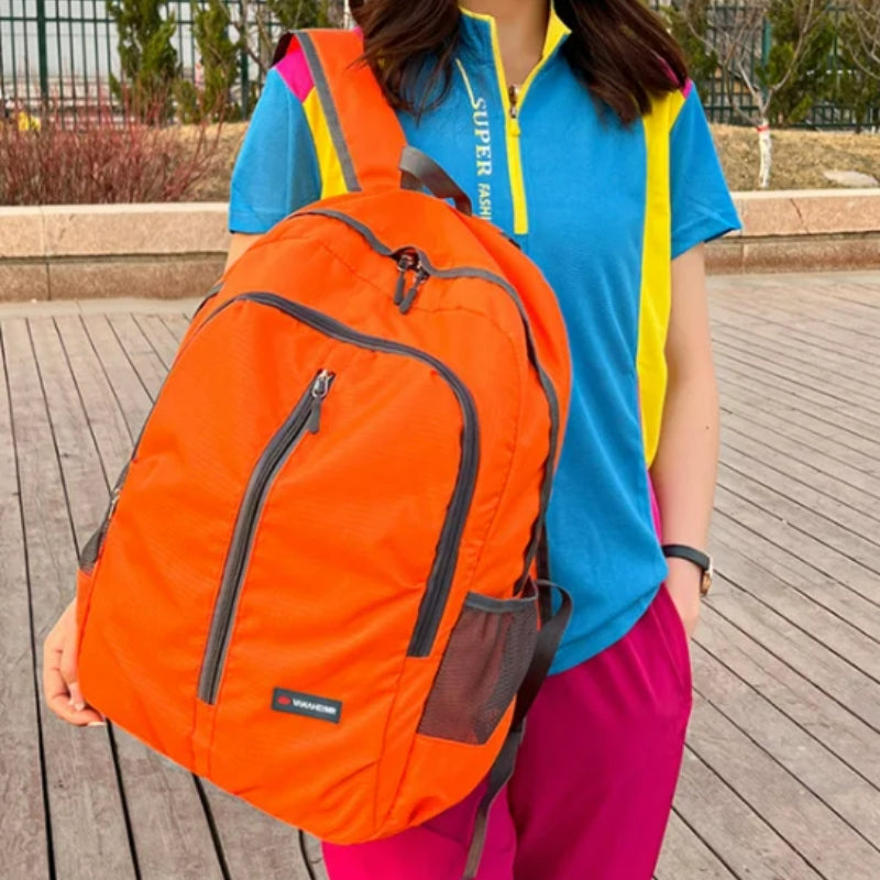 30l hiking backpack bag carried by hand - Sky Blue - Black - Navy Blue - Orange - Grey - Gray - Pink