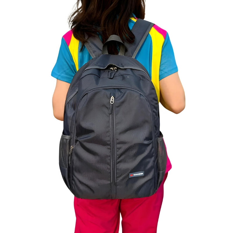 30l hiking backpack worn on the back - Sky Blue - Black - Navy Blue - Orange - Grey - Gray - Pink