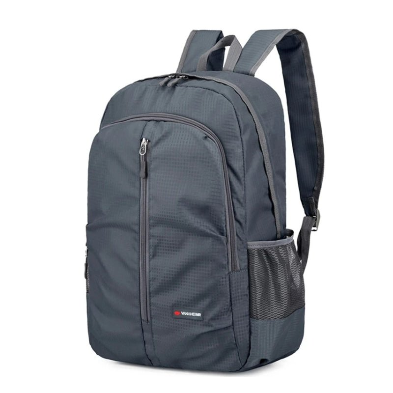 30l hiking backpack close-up zip closure - Grey - Gray