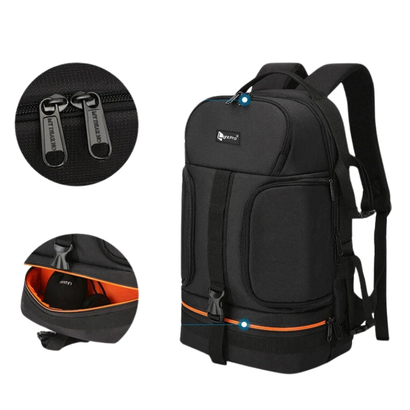 camera bag close up zip closure - Orange - Grey - Gray - Red
