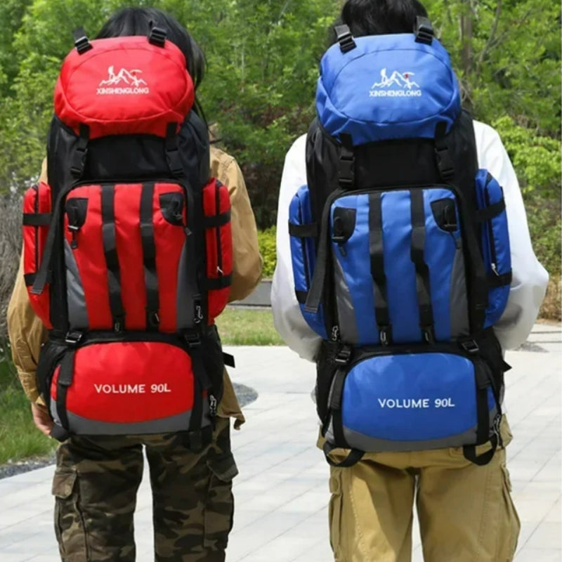 trekking backpack two bags visible - Light Blue - Red - Green - Navy Blue - Black
