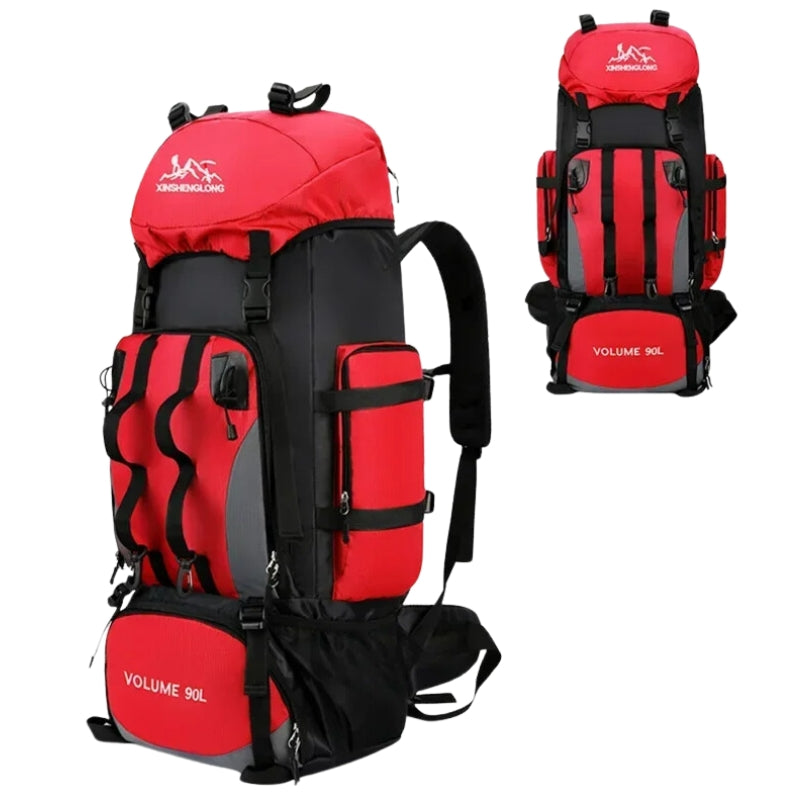 trekking backpack - Red - Without Water-Resistant Cover
