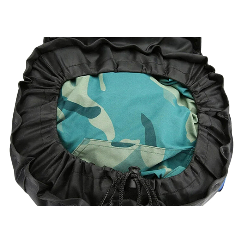 trekking backpack interior with drawstring - Light Blue - Red - Green - Navy Blue - Black