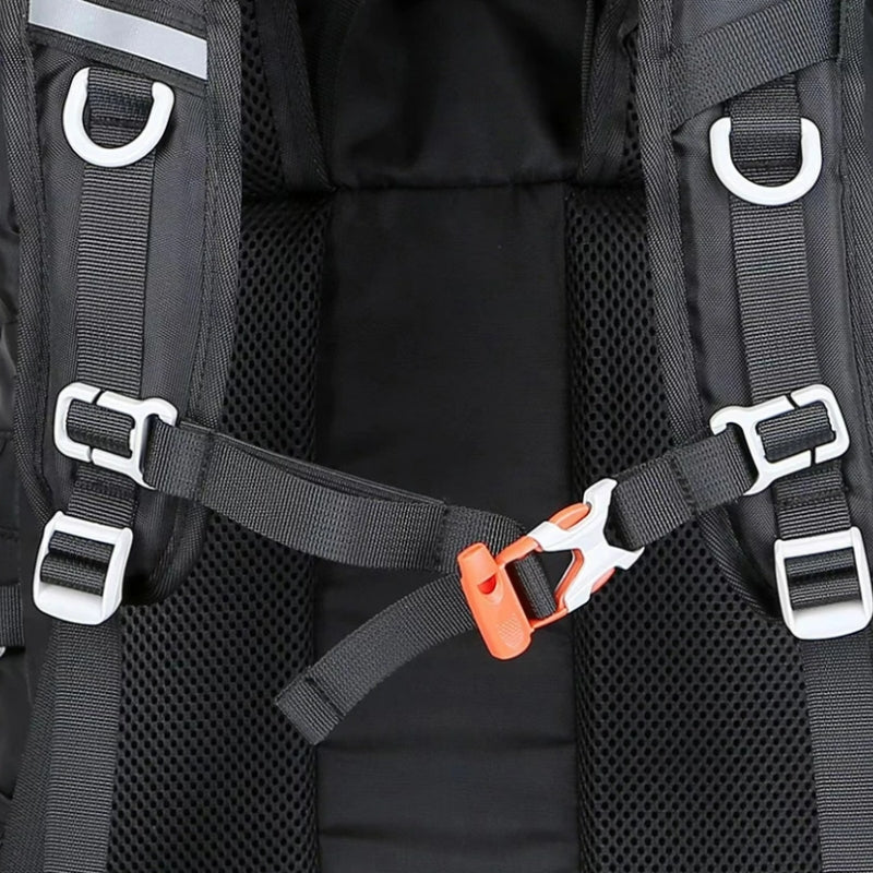 50l hiking bag strap details - Turquoise - Army Green - Blue - Black - Red