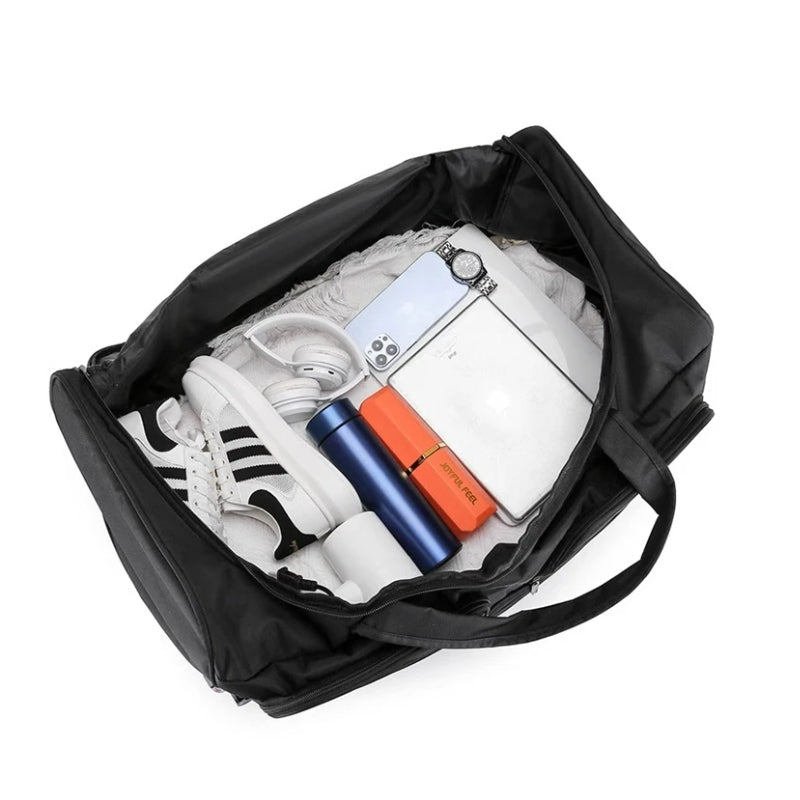 trolley travel bag interior filled with items - Black - Navy Blue - Red - Grey - Gray
