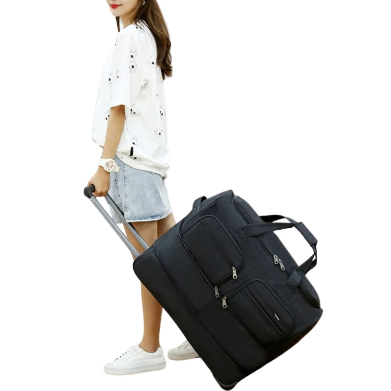 trolley travel bag carried by hand - Black - Navy Blue - Red - Grey - Gray