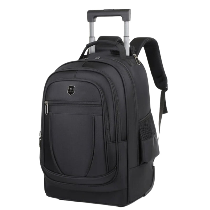wheeled backpack close up on product - Black
