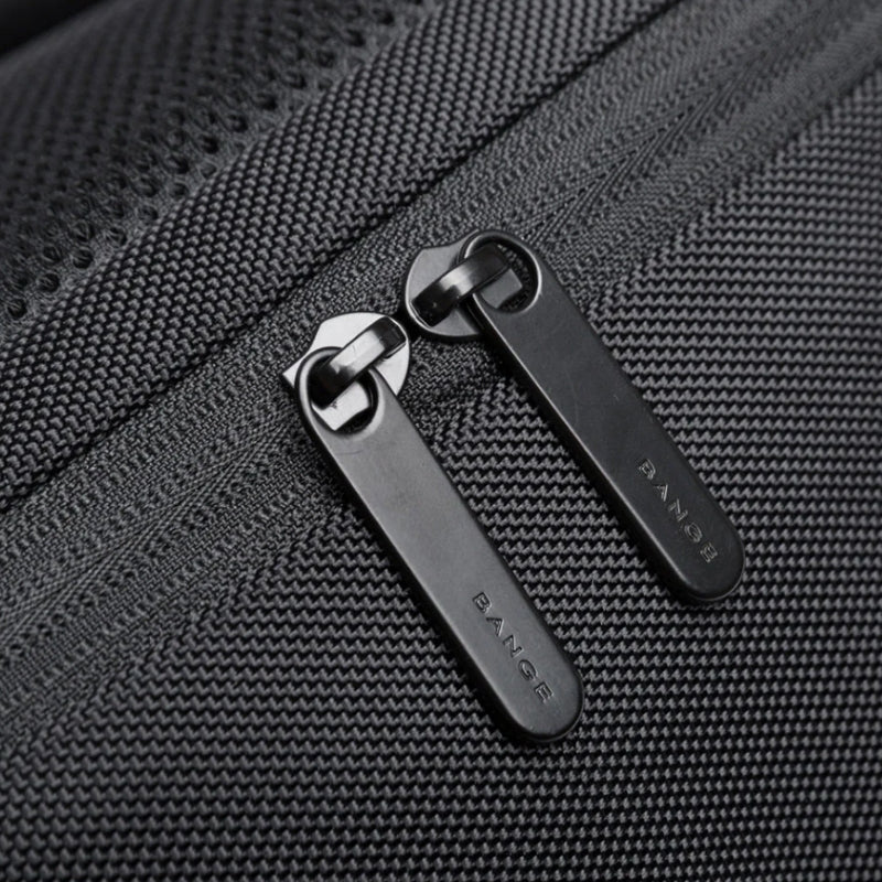 work backpack men close up zip closure - Grey - Gray - Black - Navy Blue