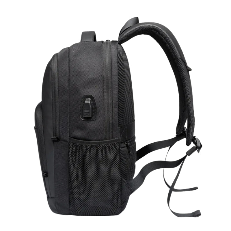 work backpack men side view details - Grey - Gray - Black - Navy Blue