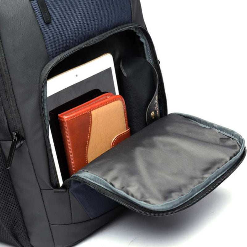 work backpack men open compartment - Grey - Gray - Black - Navy Blue