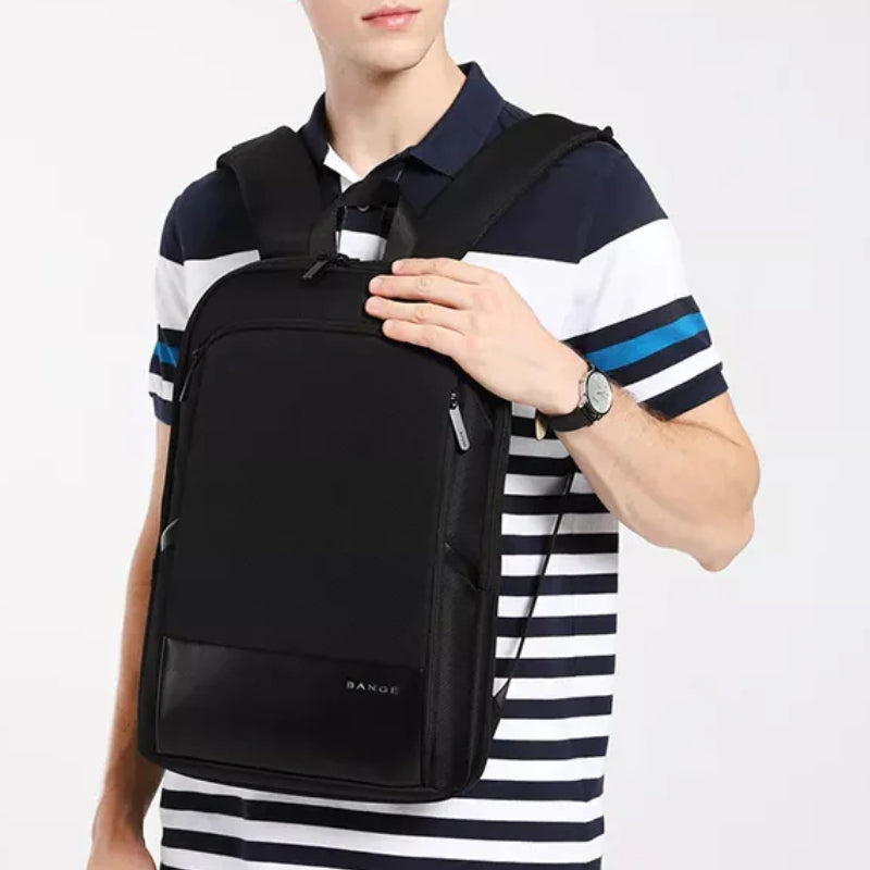waterproof computer backpack for men hand carry - Grey - Gray - Navy Blue - Black