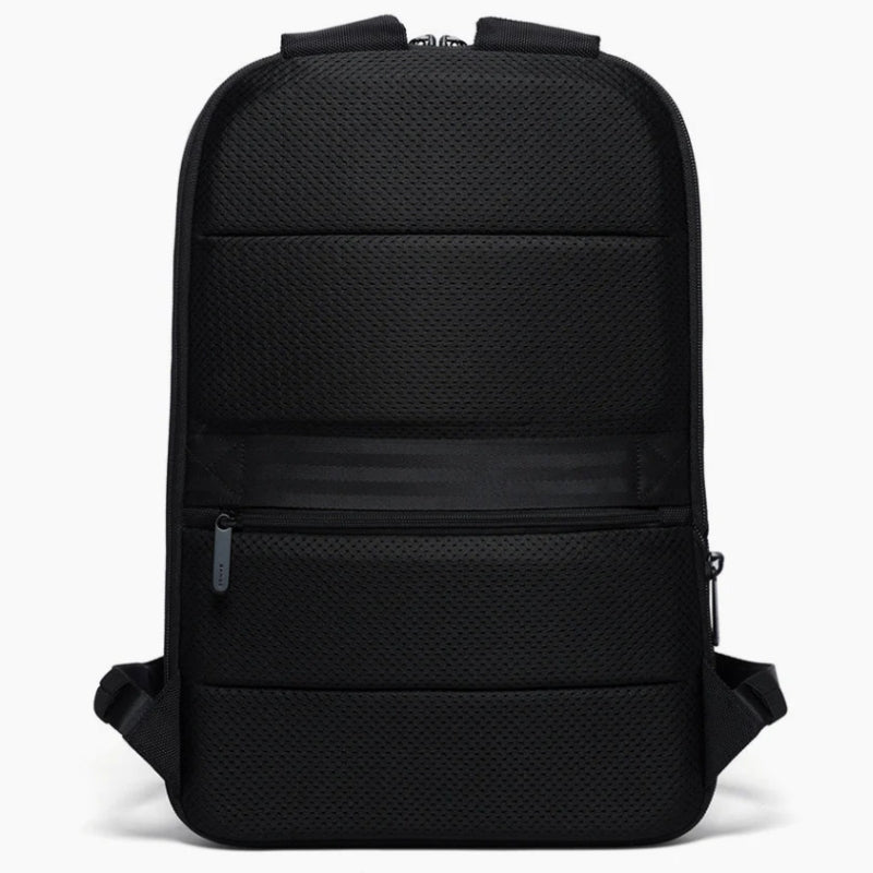 waterproof computer backpack for men close up texture - Black