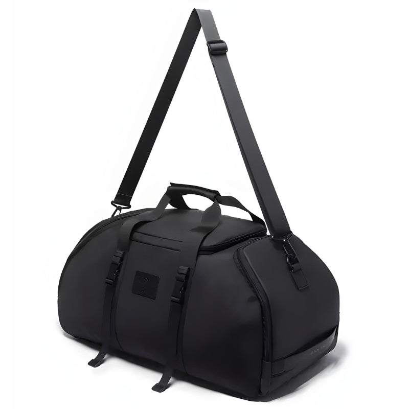 convertible travel bag right side angle - Black