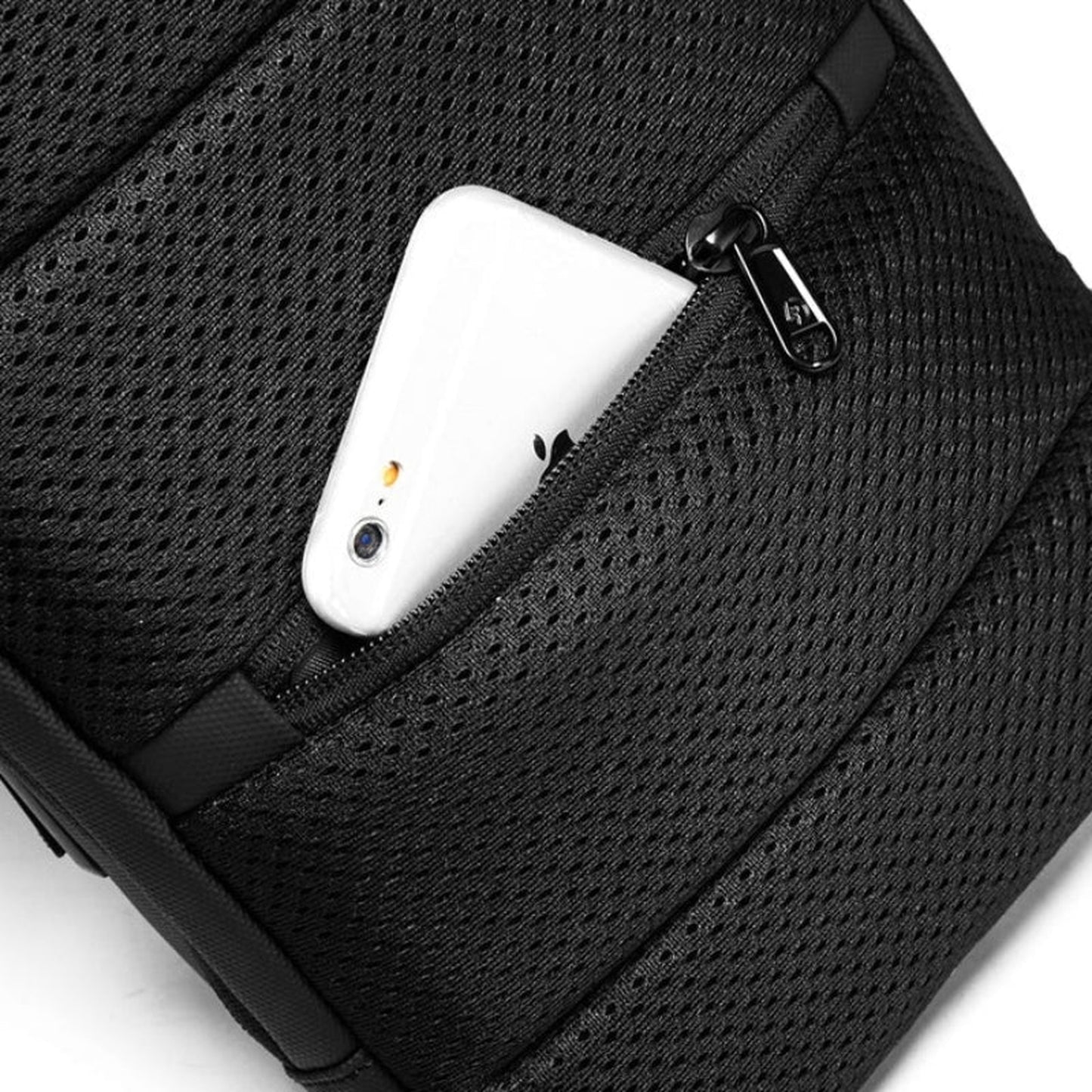 men's chest bag open compartment - Navy Blue - Grey - Gray - Black