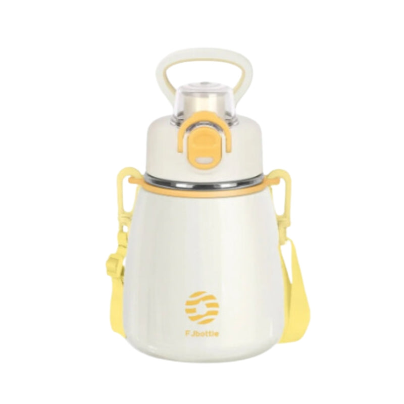 stainless steel kids water bottle - White - 600ml