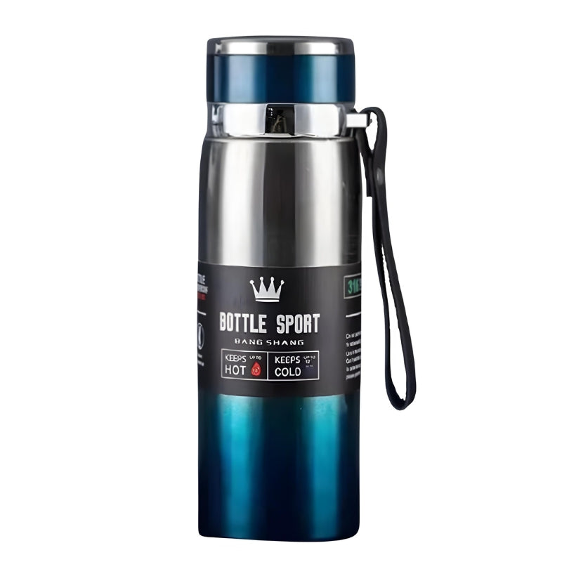 thermos with tea filter - Blue