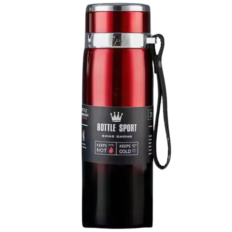 thermos with tea filter - Red