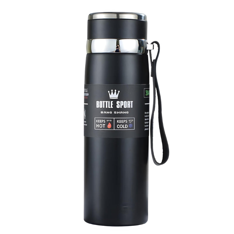 thermos with tea filter - Black