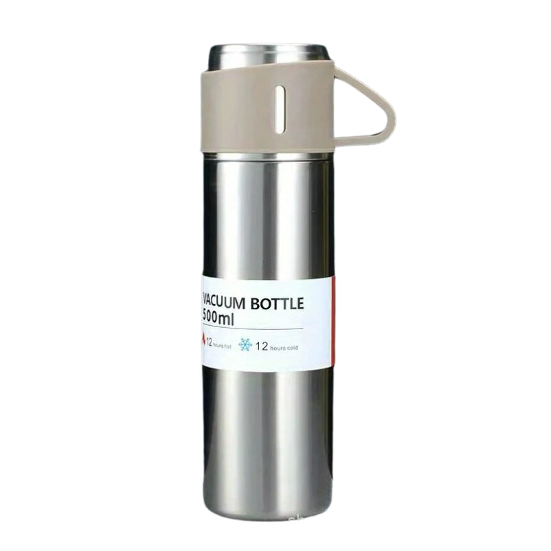 thermos with cup - Beige