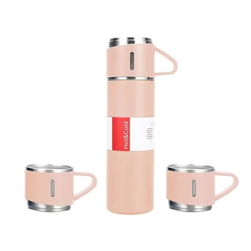 thermos with cup - Pink
