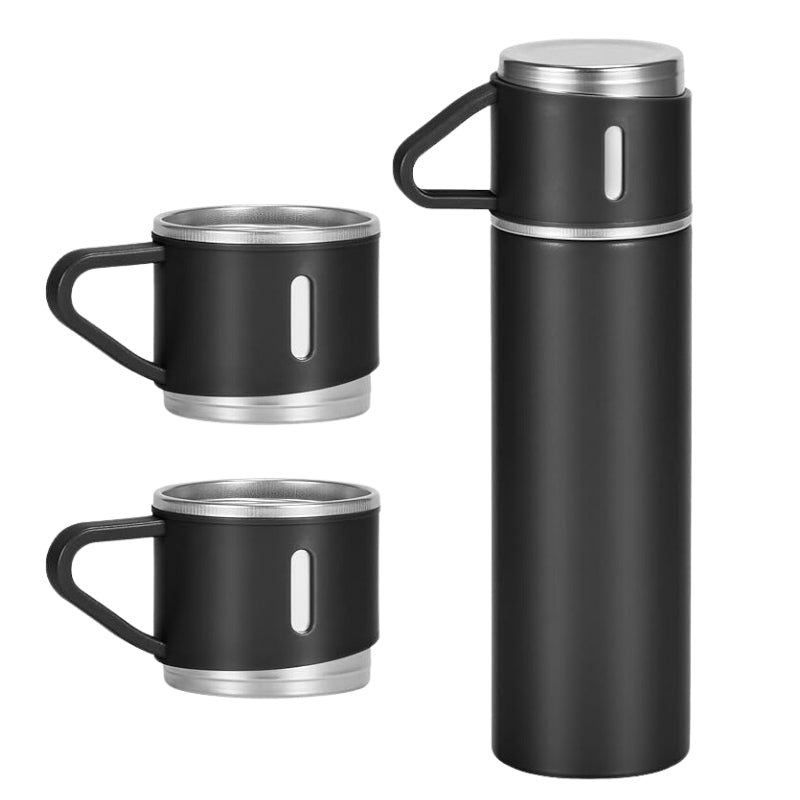 thermos with cup - Black