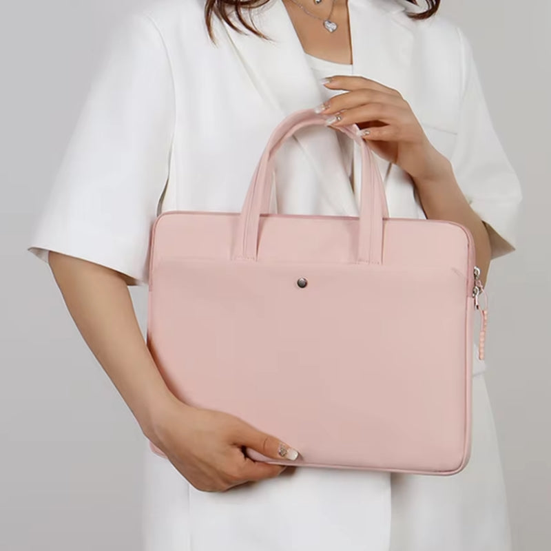 laptop bag carried by hand - Green - Pink - Beige - Black - Grey - Gray - Blue