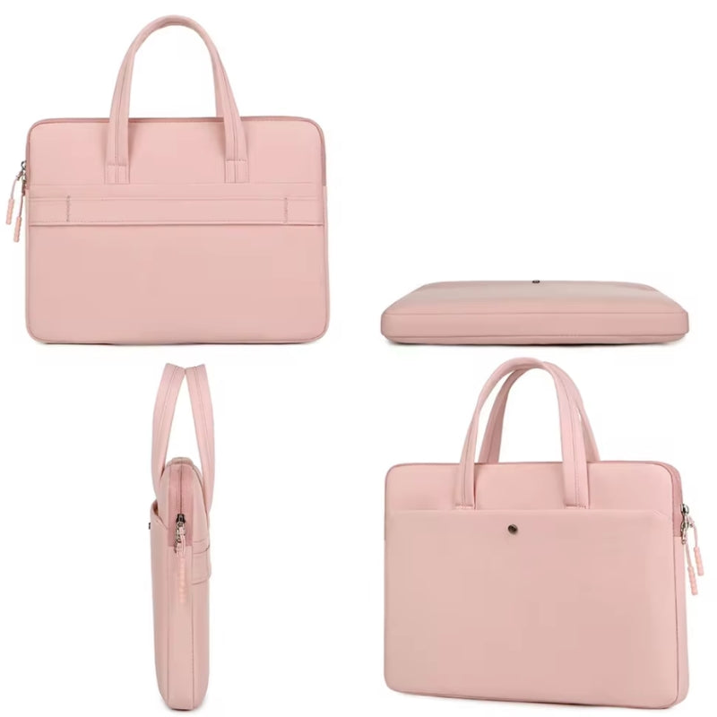 laptop bag close up zip closure - Green - Pink - Beige - Black - Grey - Gray - Blue