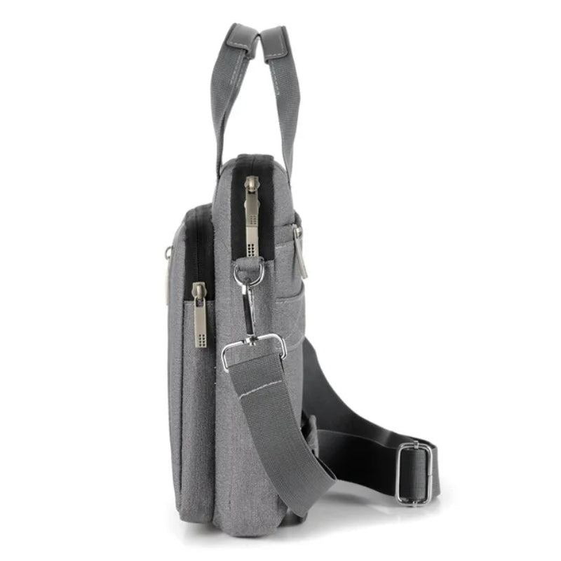 15 inch laptop sleeve close up zip closure - Grey - Gray - Black